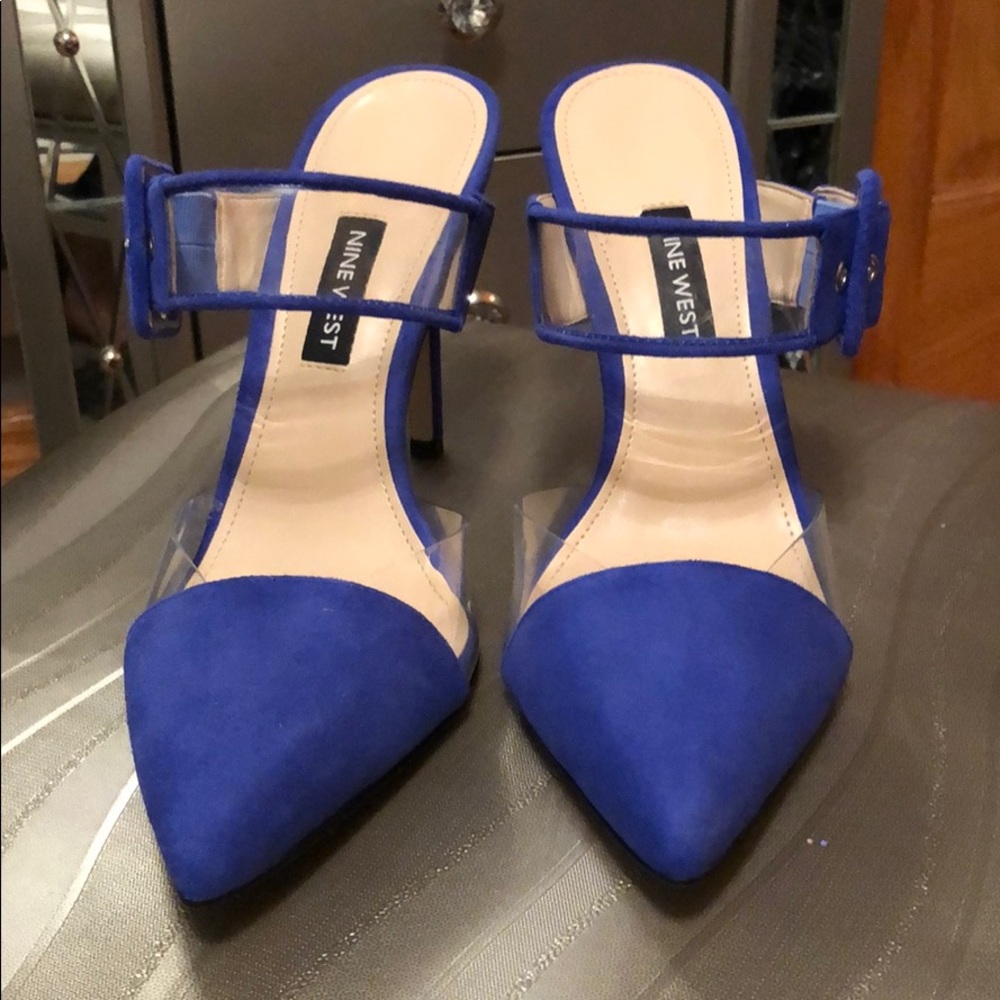Nine West purply blue  stylish Pointy Toe Pumps. Reposh.